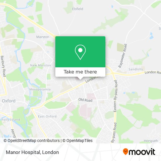 Manor Hospital map
