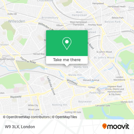 W9 3LX map