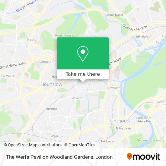 The Werfa Pavilion Woodland Gardens map