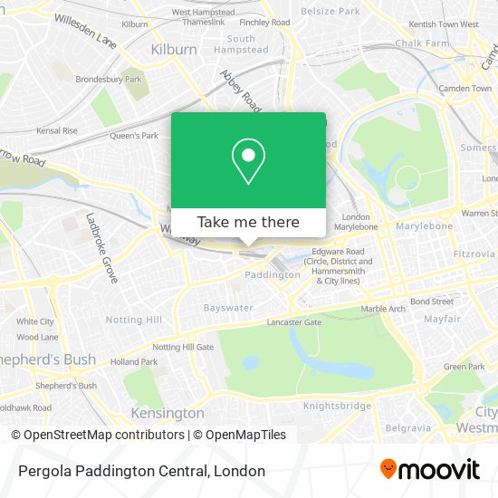 Pergola Paddington Central map
