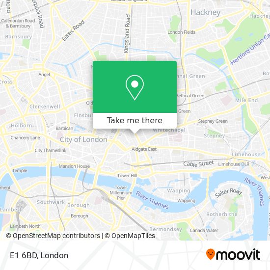 E1 6BD map