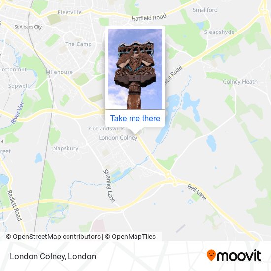 London Colney map