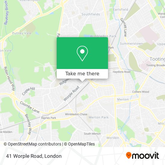 41 Worple Road map