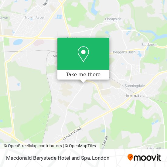 Macdonald Berystede Hotel and Spa map