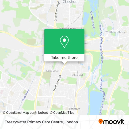 Freezywater Primary Care Centre map