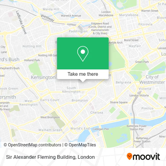 Sir Alexander Fleming Building map