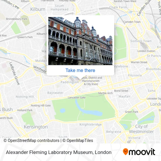 Alexander Fleming Laboratory Museum map