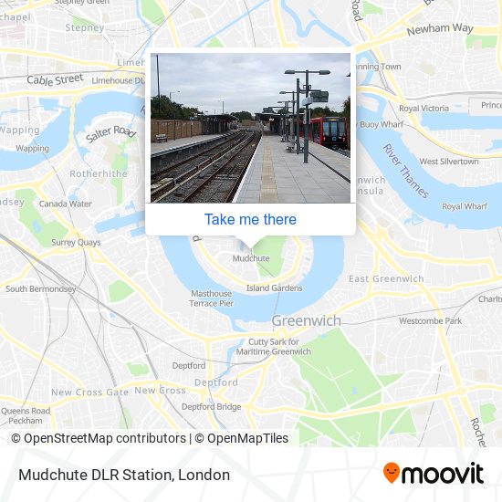 Mudchute DLR Station map
