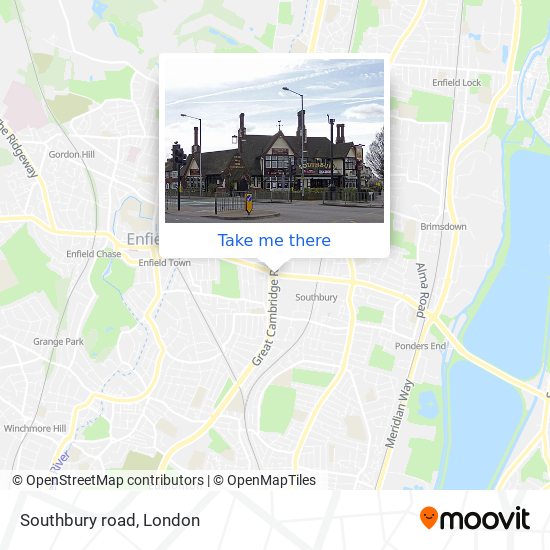 Southbury  road map