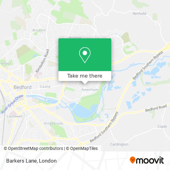 Barkers Lane map