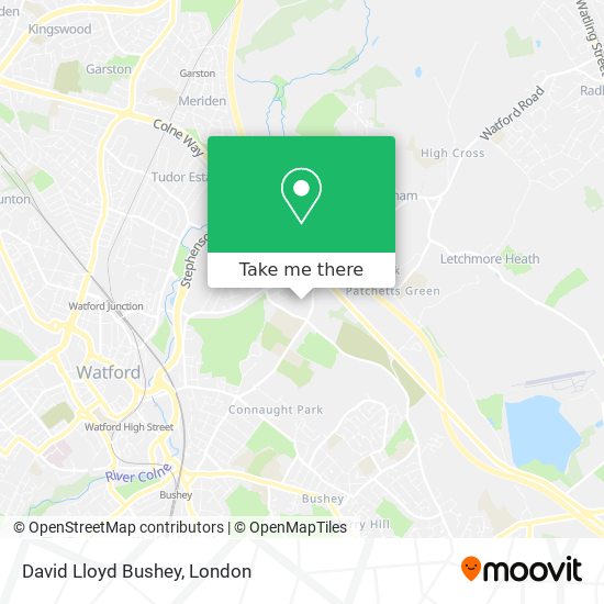 David Lloyd Bushey map