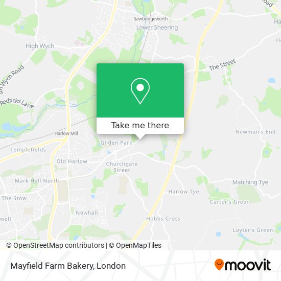 Mayfield Farm Bakery map