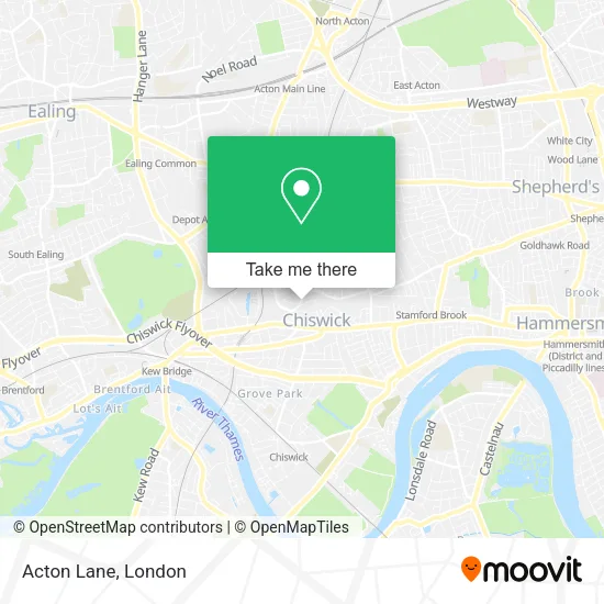 Acton Lane map