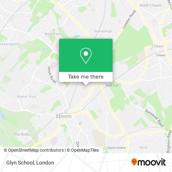 Glyn School map