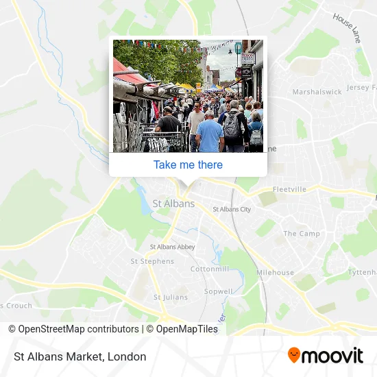 St Albans Market map