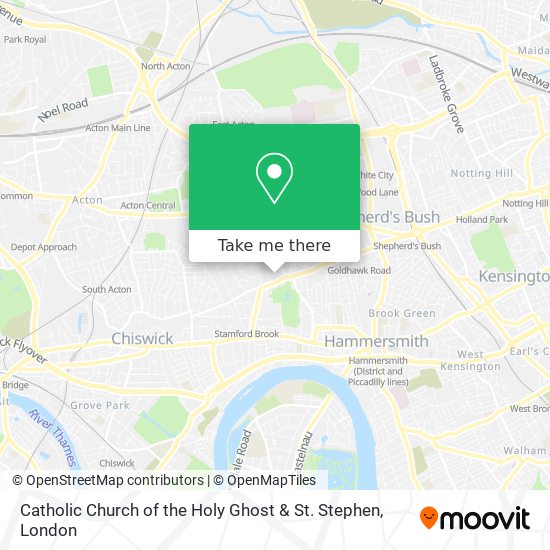 Catholic Church of the Holy Ghost & St. Stephen map