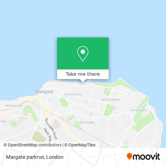 Margate parkrun map