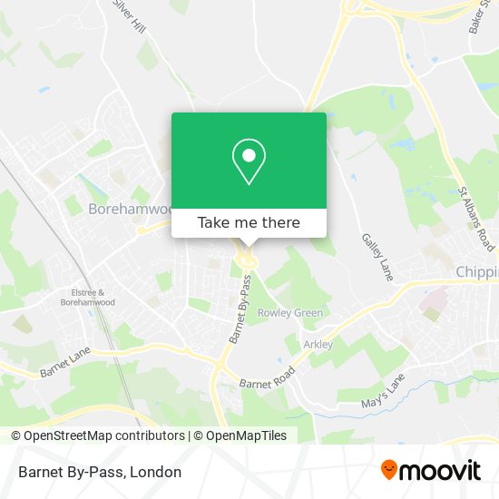 Barnet By-Pass map