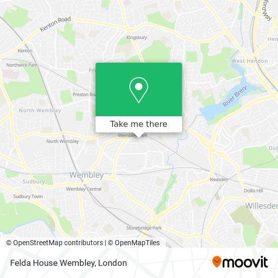 Felda House Wembley map