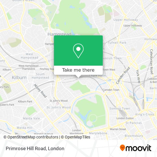 Primrose Hill Road map