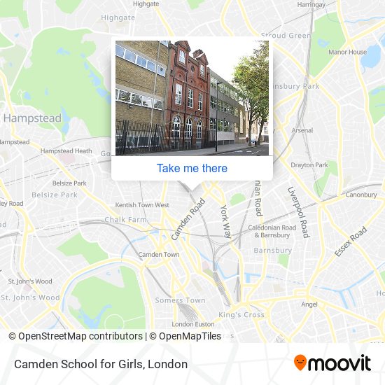 Camden School for Girls map