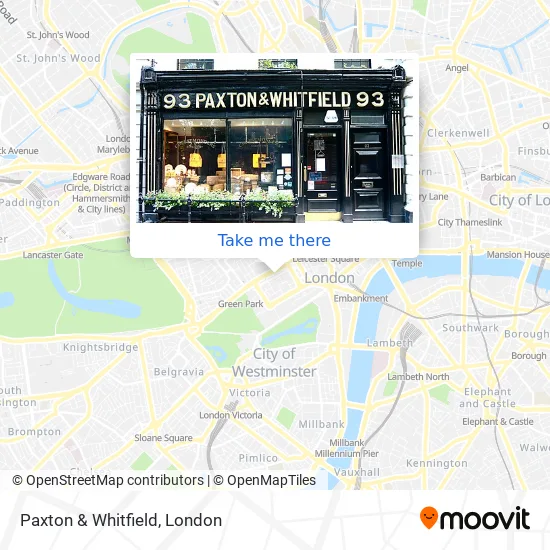 Paxton & Whitfield map