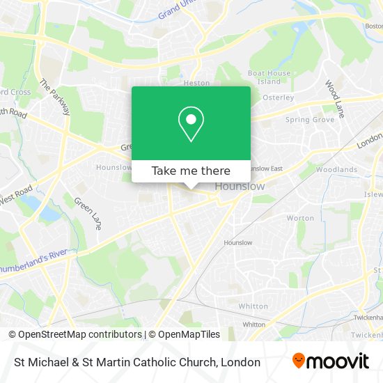 St Michael & St Martin Catholic Church map