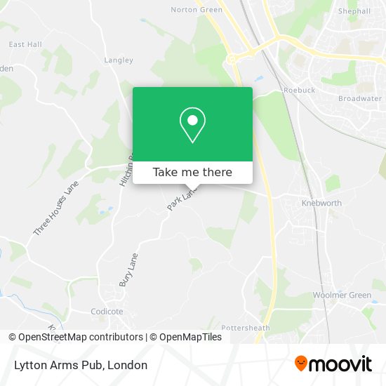 Lytton Arms Pub map