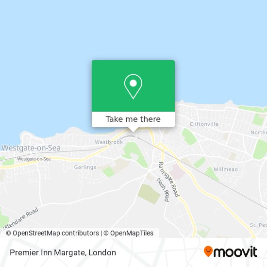 Premier Inn Margate map
