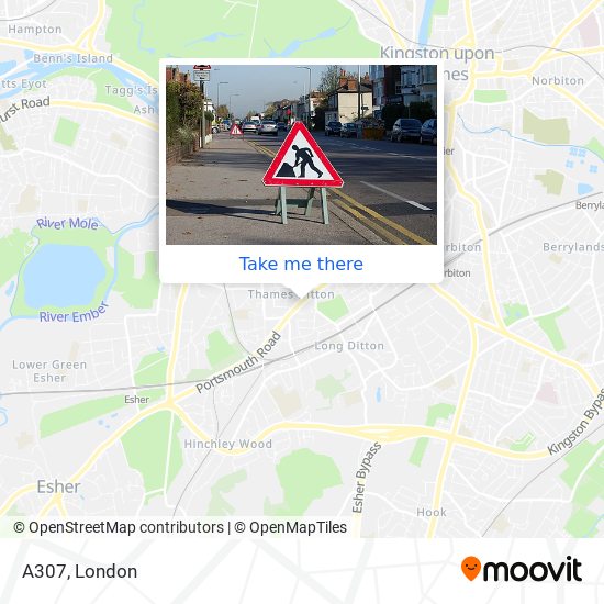 A307 map