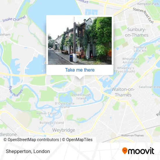 Shepperton map