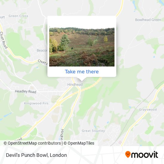 Devil's Punch Bowl map