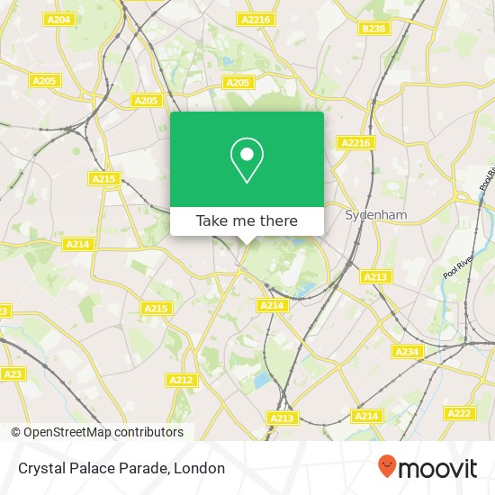 Crystal Palace Parade map