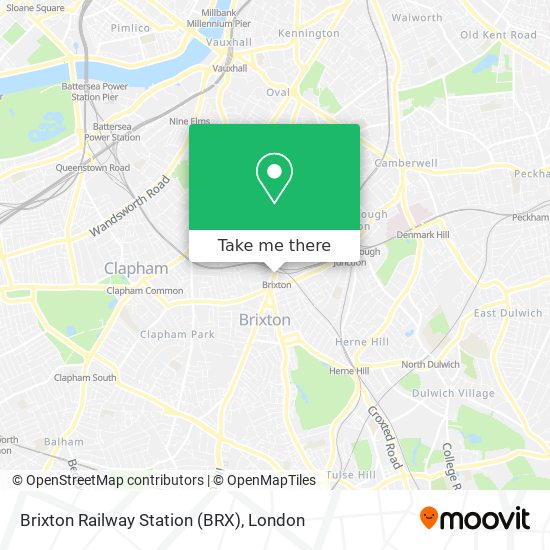 Brixton Railway Station (BRX) map
