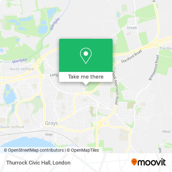 Thurrock Civic Hall map