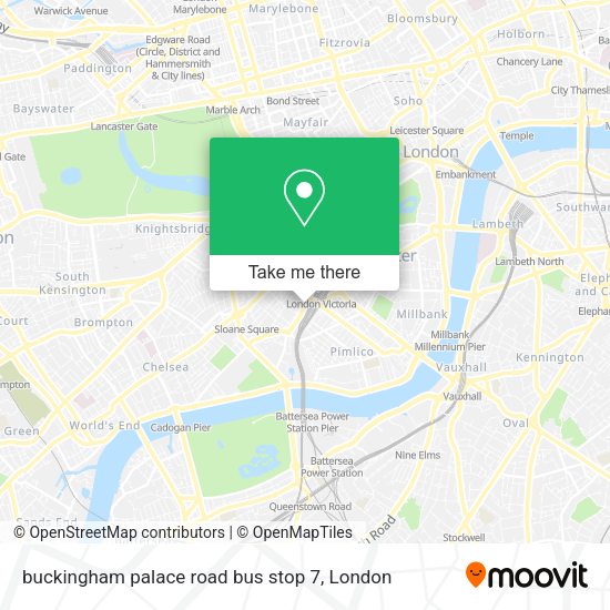 How to get to buckingham palace road bus stop 7 in Belgravia by bus
