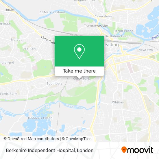 Berkshire Independent Hospital map