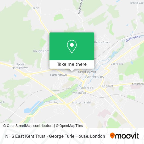 NHS East Kent Trust - George Turle House map