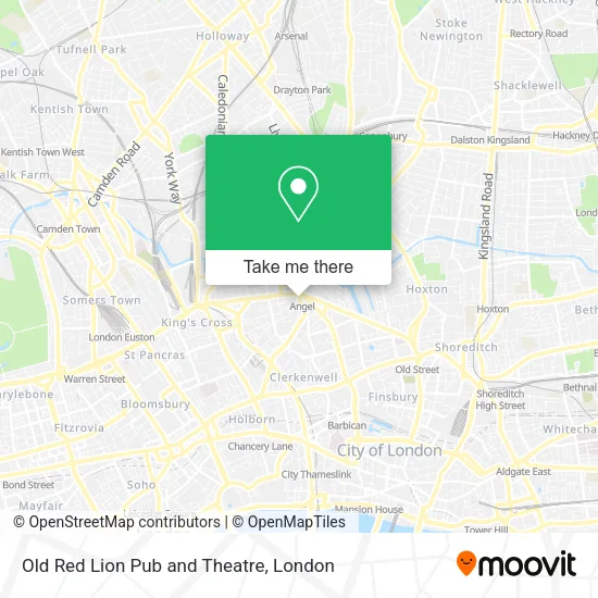 Old Red Lion Pub and Theatre map