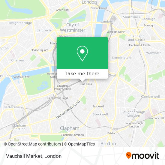 Vauxhall Market map