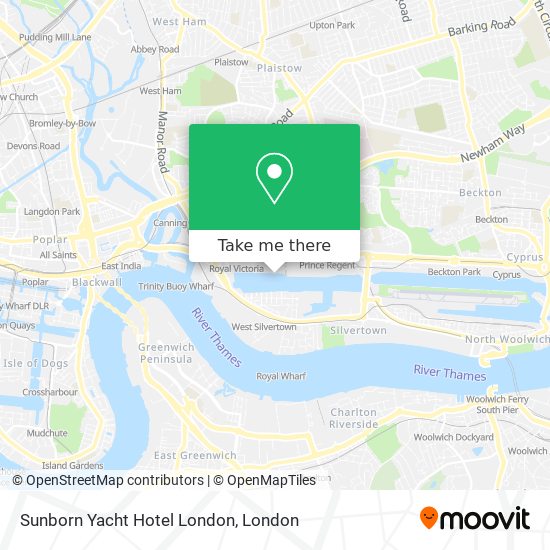 Sunborn Yacht Hotel London map