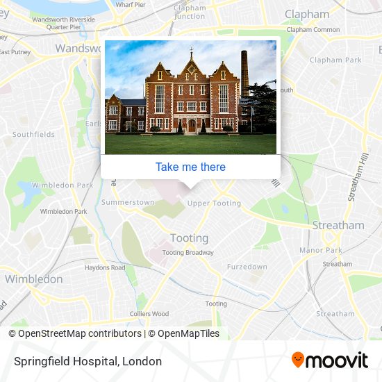 Springfield Hospital map