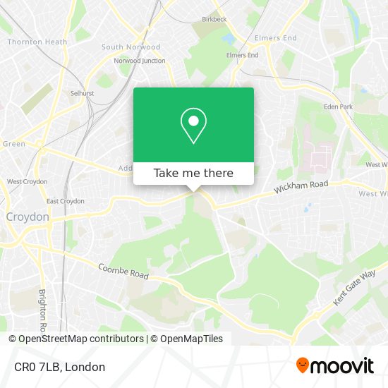CR0 7LB map