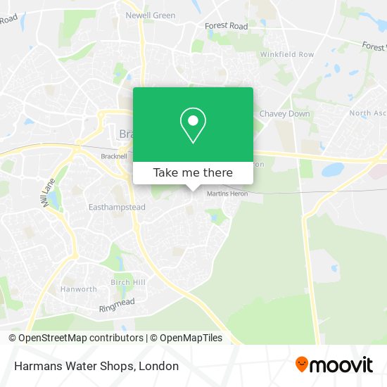 Harmans Water Shops map