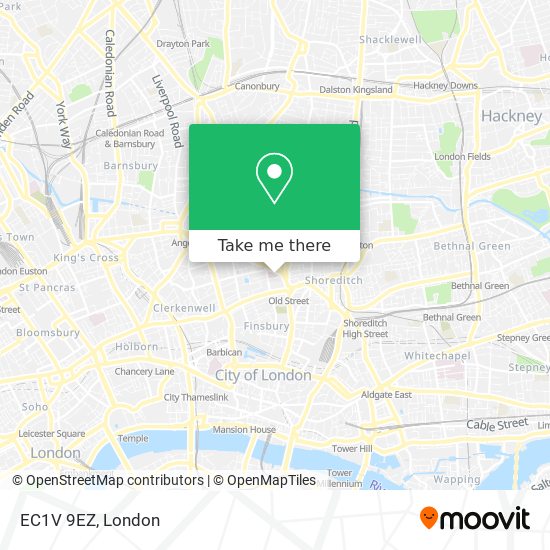 EC1V 9EZ map