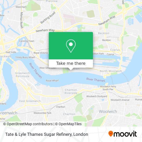 Tate & Lyle Thames Sugar Refinery map