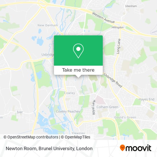 Newton Room, Brunel University map