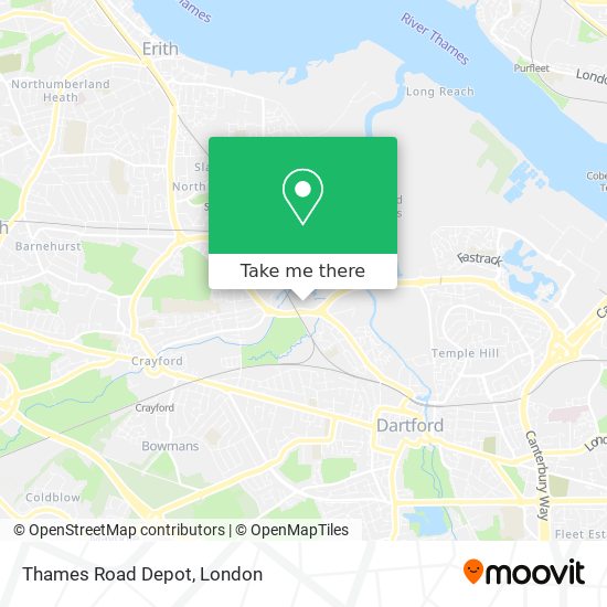 Thames Road Depot map