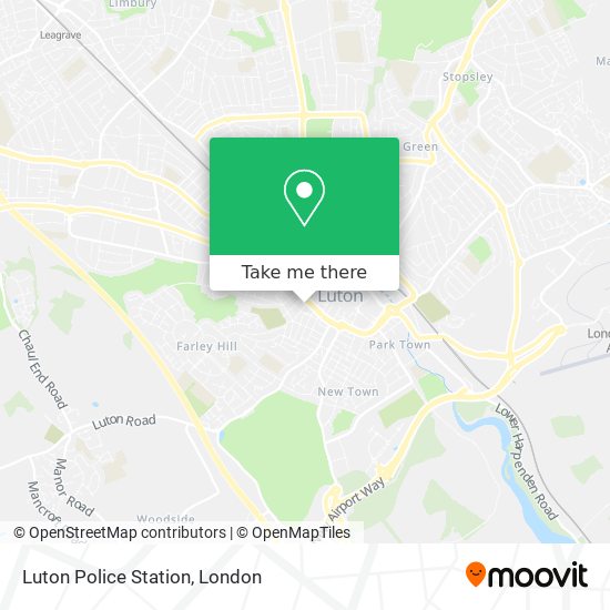 Luton Police Station map