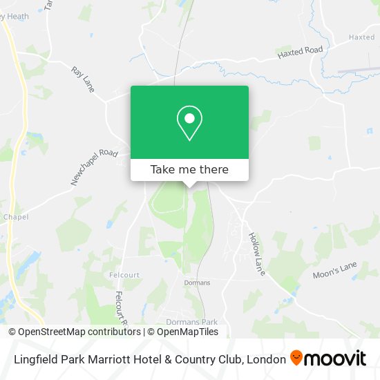 Lingfield Park Marriott Hotel & Country Club map